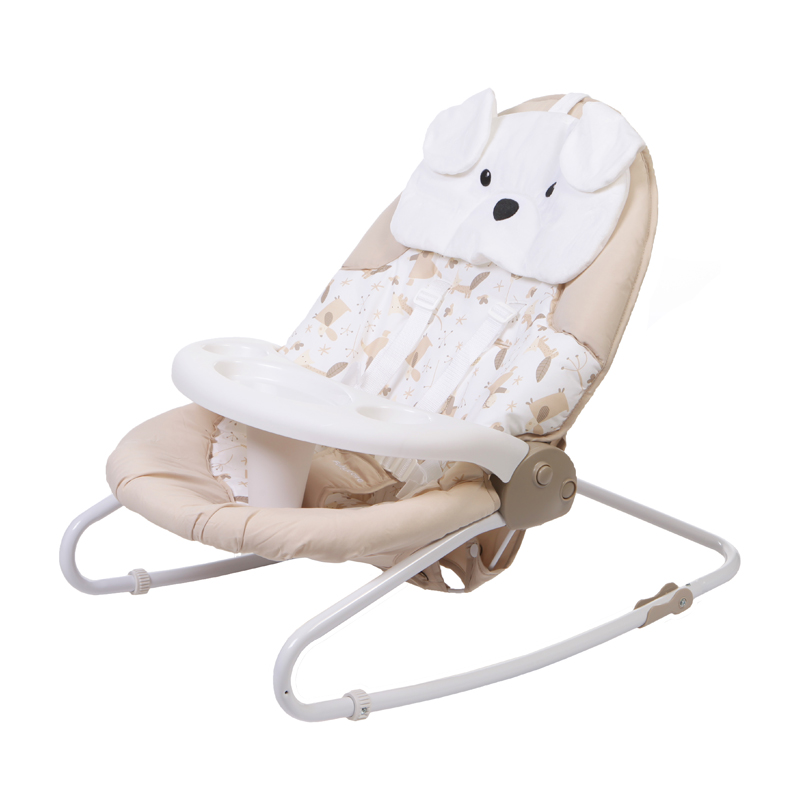 Электрокачели Baby Care Butterfly 2 в 1 с адаптером, Latte  